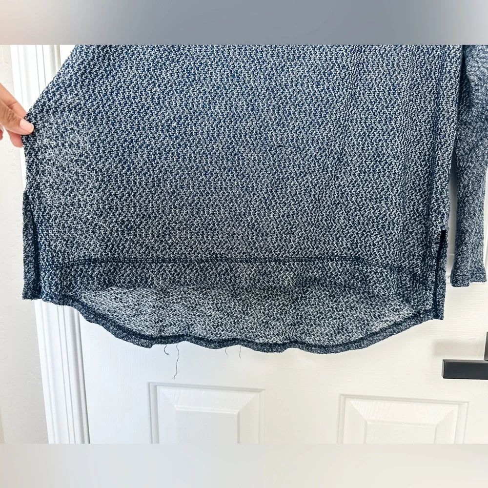 FREE PEOPLE Beach Women's Blue Long Sleeve Knit Sweater Top - Small